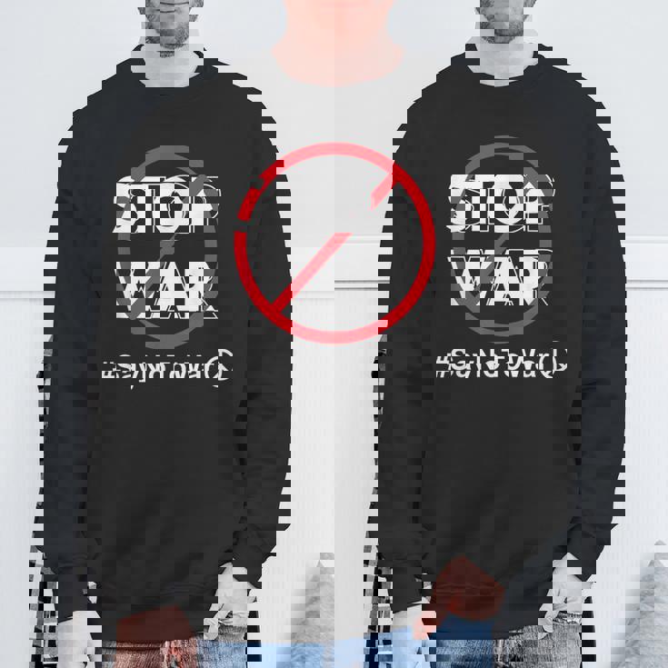 Stop Waray No To War Pleasetop Wars No War スウェットシャツ 高齢者への贈り物