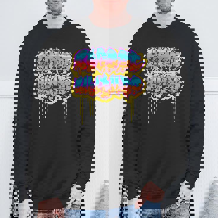 Street Culture グラフィティ・スタイルのアーバン・ストリートウェア スウェットシャツ 高齢者への贈り物