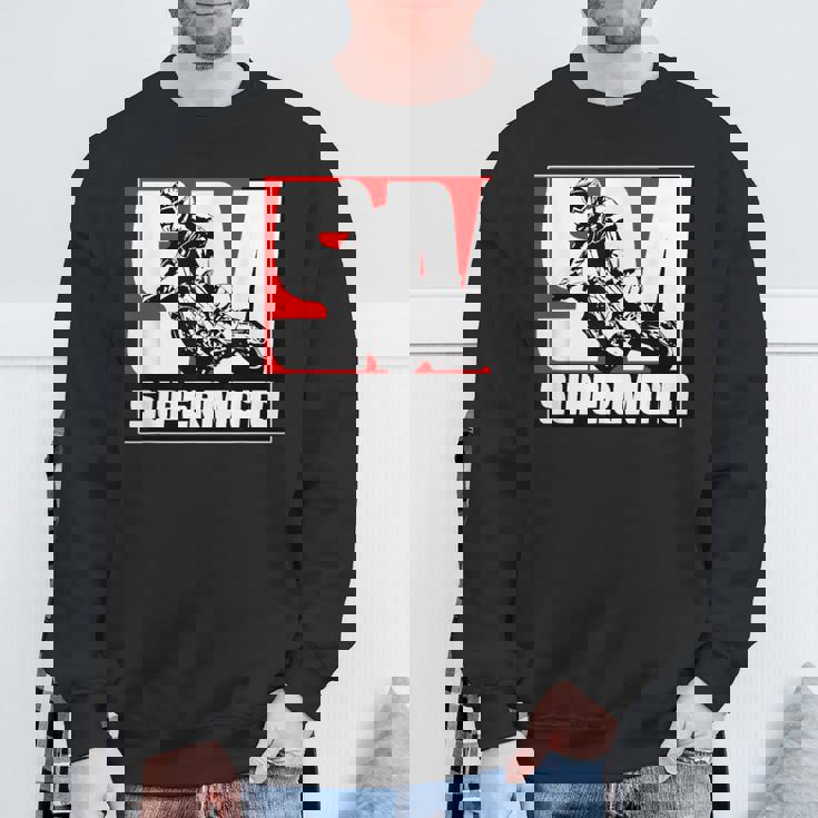 Supermoto スーパーモタード エンデューロ オートバイクロス スウェットシャツ 高齢者への贈り物