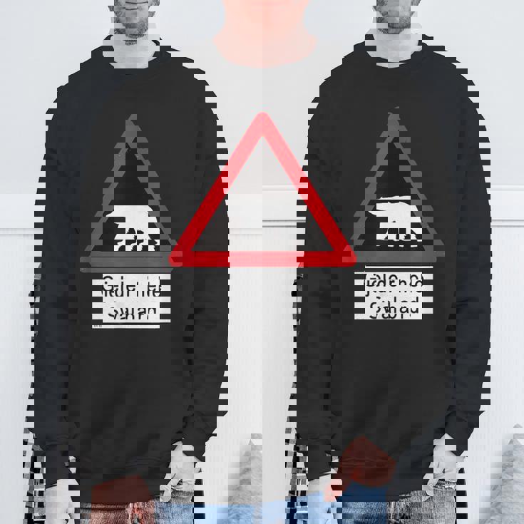 Svalbard ホッキョクグマ サイン スウェットシャツ 高齢者への贈り物