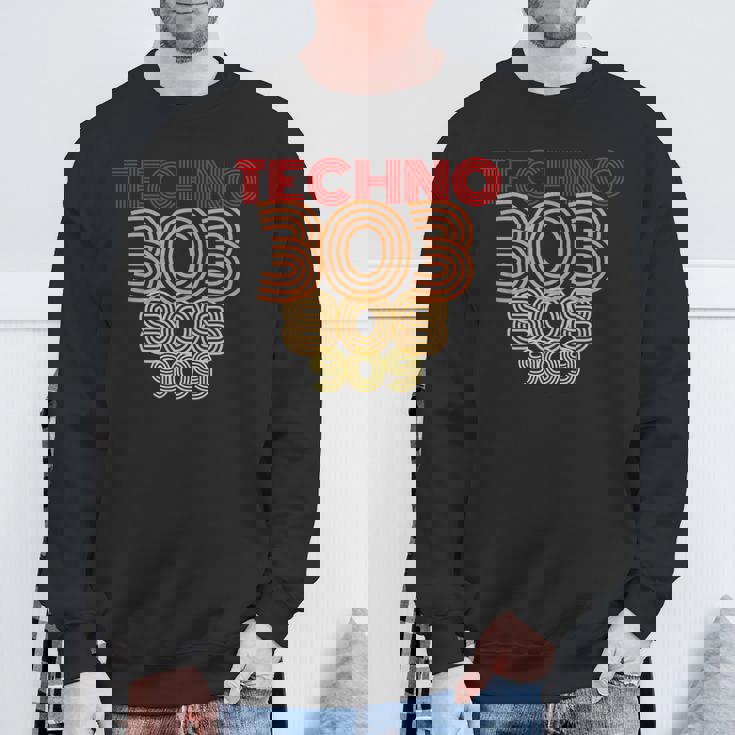 Synthesizer Techno 303 808 909 For Fans Of Analogueounds スウェットシャツ 高齢者への贈り物