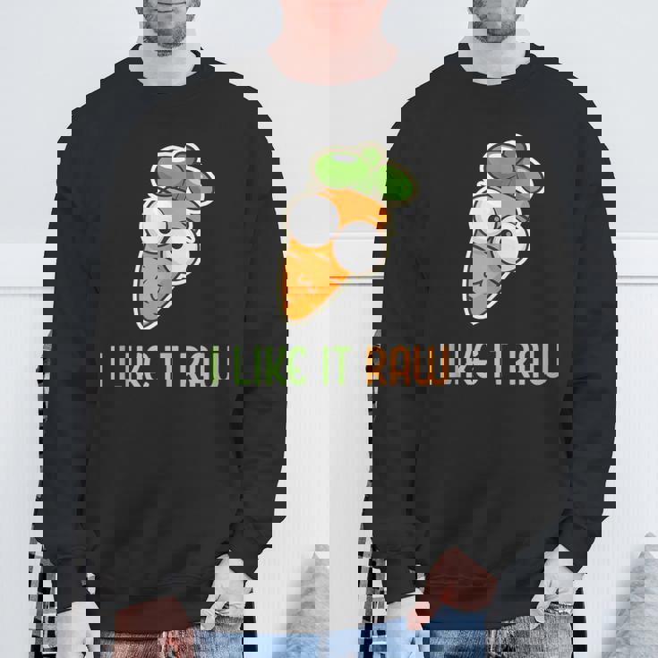 Vegetable Carrot I Like It Raw Vegan Lifestyle Tank Top Sweatshirt Unisex Gifts for Old Men