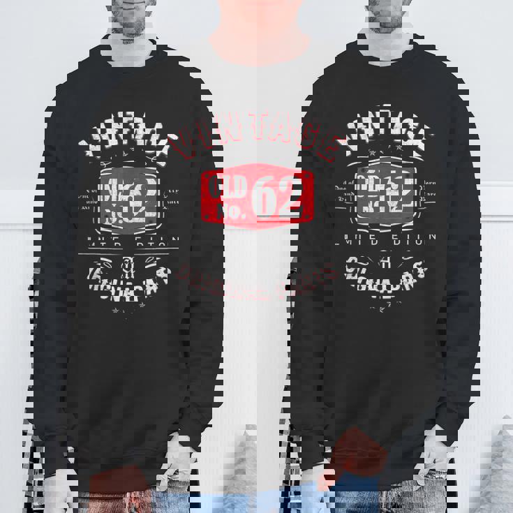 Vintage 1960 ヴィンテージ 1960年生まれ 62歳の誕生日ギフトアイデア 62歳 スウェットシャツ 高齢者への贈り物