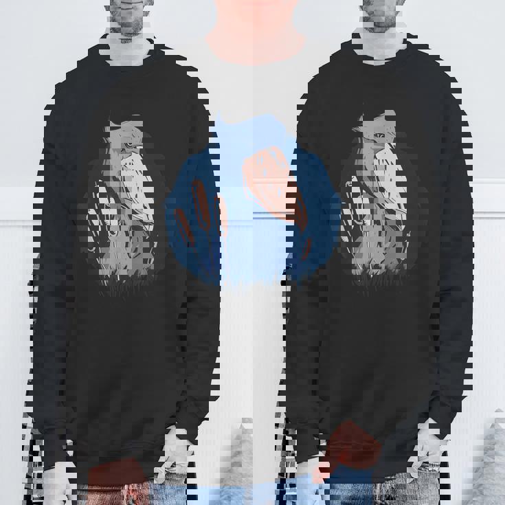 Vxl ハシビロコウ 鳥類 鳥類学者 ホエールビル 動物 スウェットシャツ 高齢者への贈り物