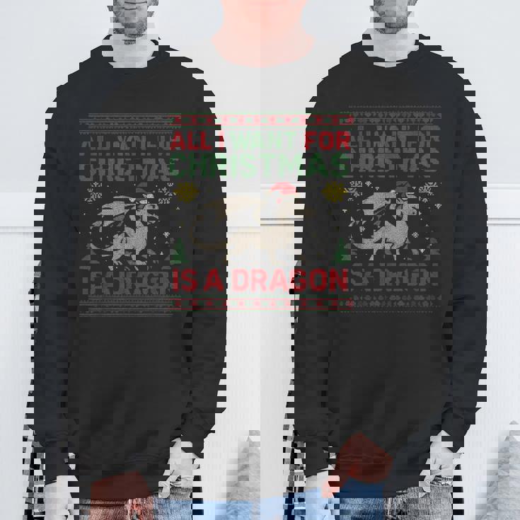 All I Want For Christmas Is A Dragon & Books Ugly Sweater Sweatshirt Gifts for Old Men All I Want For Christmas Is A Dragon & Books Ugly Sweater Sweatshirt Gifts for Old Men