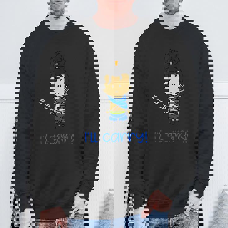 I Wear Chibi League Heroes ユースゲーム メンズ レディース スウェットシャツ 高齢者への贈り物
