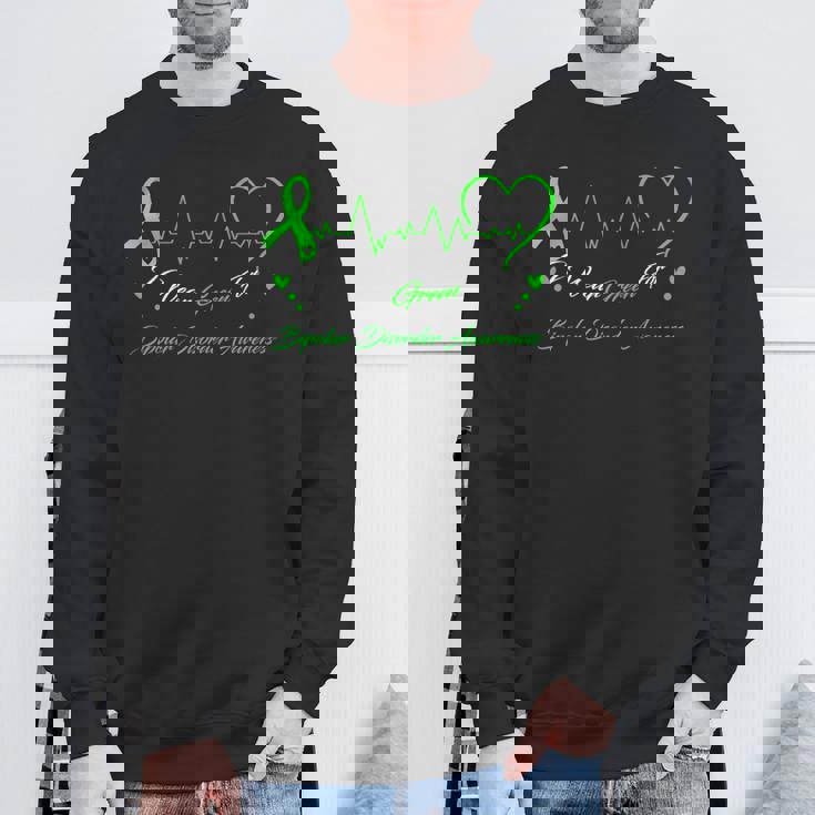 I Wear Green For Bipolar Disprder Awareness スウェットシャツ 高齢者への贈り物