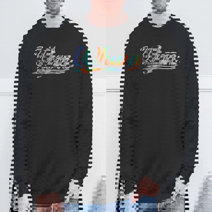 Wham Comic Booktyle Retroound Effect Tie Dyeintage スウェットシャツ 高齢者への贈り物