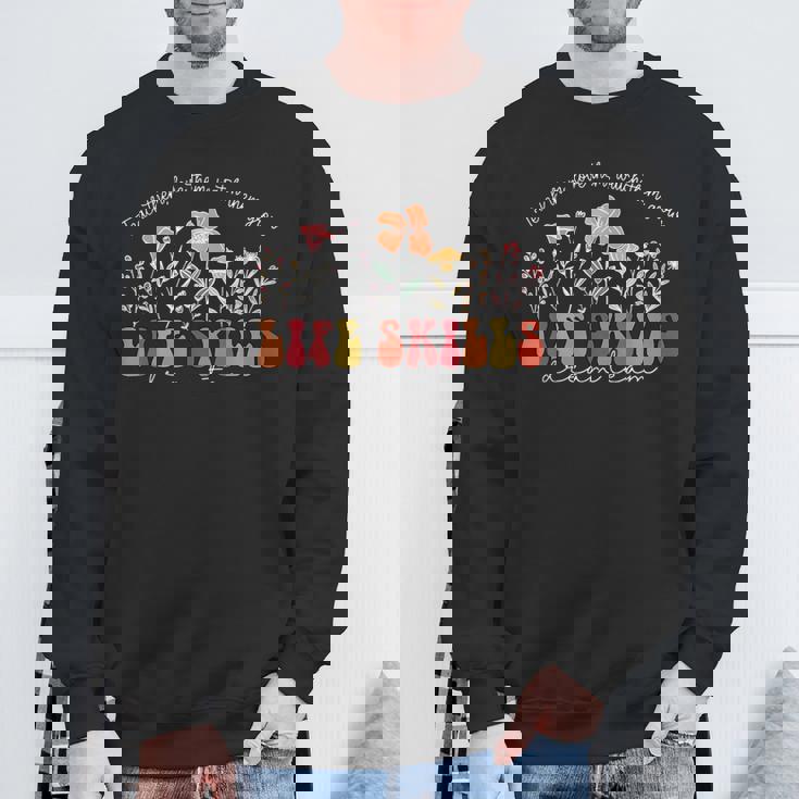 Wildflower Life Skills Dream Team Special Education Teacher Sweatshirt Unisex Gifts for Old Men