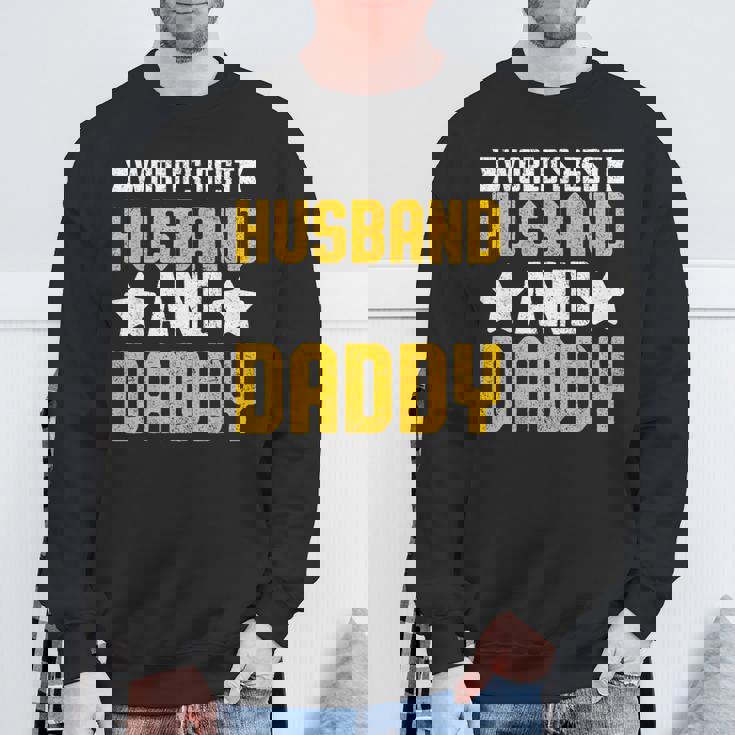 World's Best Husband And Daddy レトロ ヴィンテージ インスピレーション スウェットシャツ 高齢者への贈り物