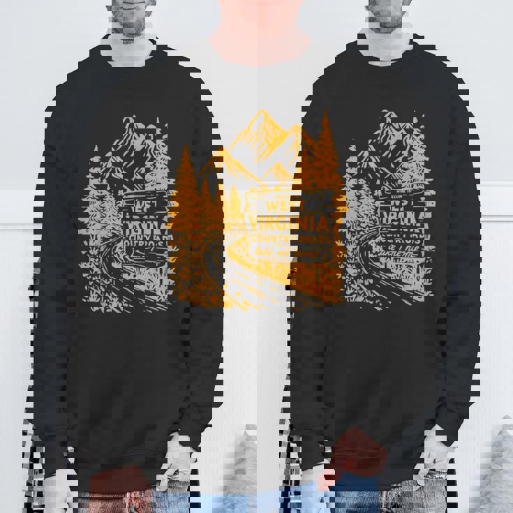 Wv ミニマリストヴィンテージウェストバージニア州生まれ育ち地元をご覧ください スウェットシャツ 高齢者への贈り物