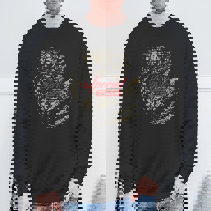 Xs650 スペシャルモーター アンティーク調 レトロデザイン スウェットシャツ 高齢者への贈り物