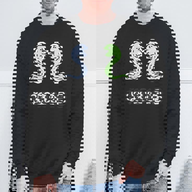 You & 巳《蛇》へび 巳年【どうぶつフレンズ】干支 十二支 2025 ゆるくて かわいい 動物 面白い スウェットシャツ 高齢者への贈り物