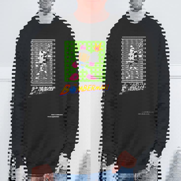 「ボンバーマン」白ボン（D） 長袖tシャツ スウェットシャツ 高齢者への贈り物