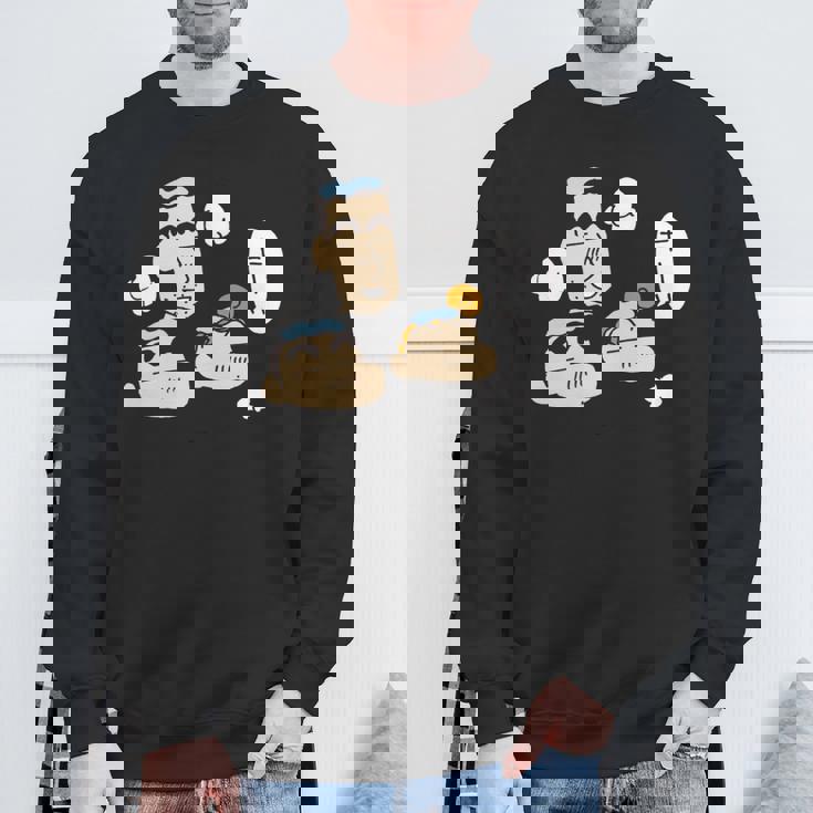 【まんが】クレヨンしんちゃん 仲良くお風呂 長袖tシャツ スウェットシャツ 高齢者への贈り物