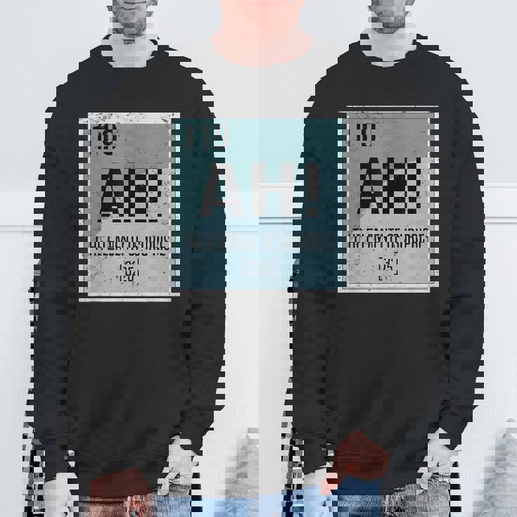 あぁ サプライズ化学の要素 サイエンスユーモア スウェットシャツ 高齢者への贈り物