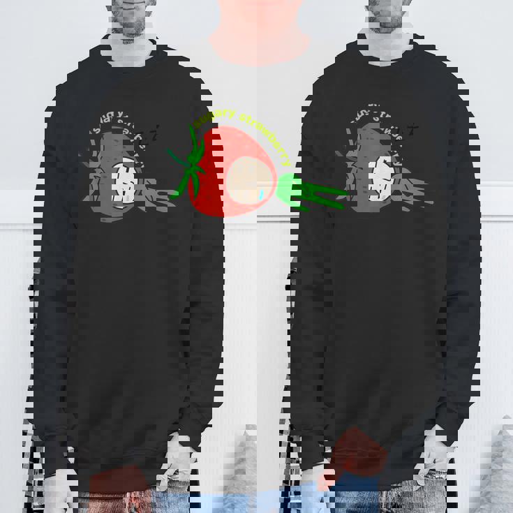 いちごグッズ イチゴイラスト いちご 果物 苺 おもしろ スウェットシャツ 高齢者への贈り物