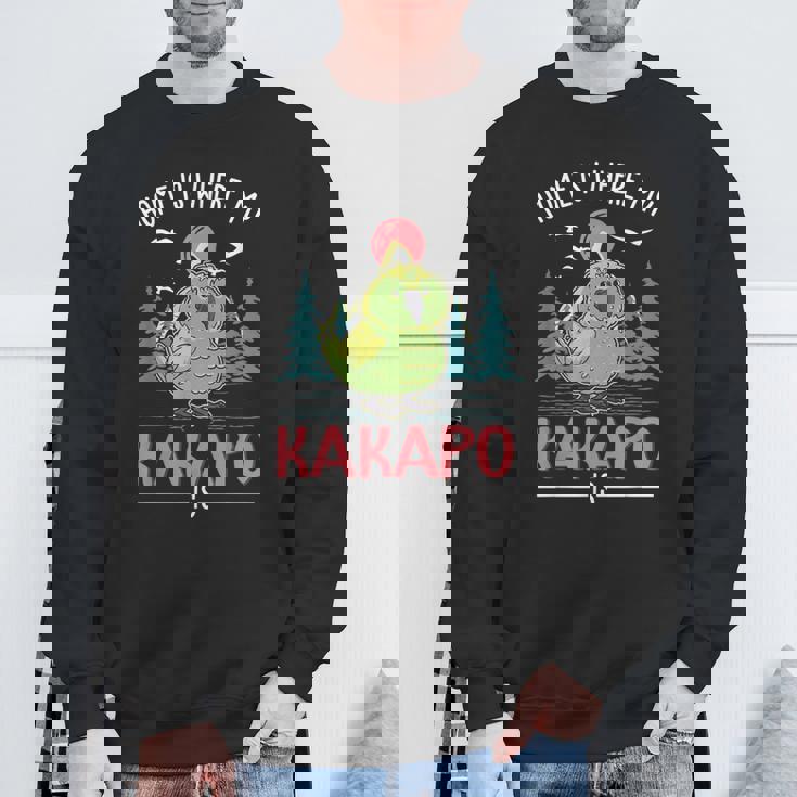 おうちは私のカカポがカカポ スウェットシャツ 高齢者への贈り物