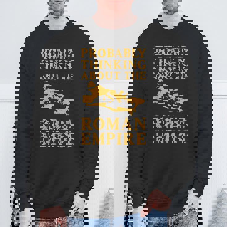 おそらくローマ帝国について考える 古代ローマ地図 スウェットシャツ 高齢者への贈り物