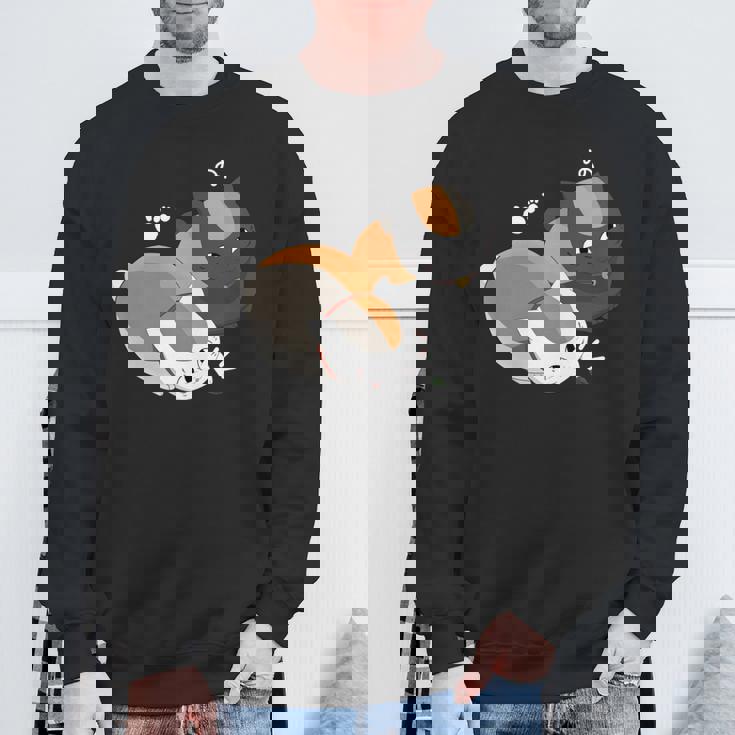 おもしろ猫ニャンコ先生 長袖tシャツ スウェットシャツ 高齢者への贈り物