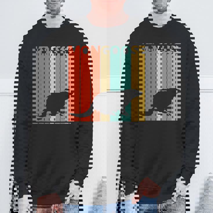 かわいい マングース の動物 スウェットシャツ 高齢者への贈り物