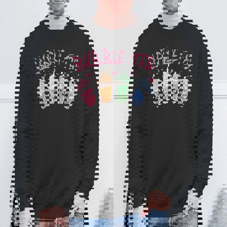 かわいいシャボン玉 ティーカップ 愛らしい集合 シャボン玉 スウェットシャツ 高齢者への贈り物