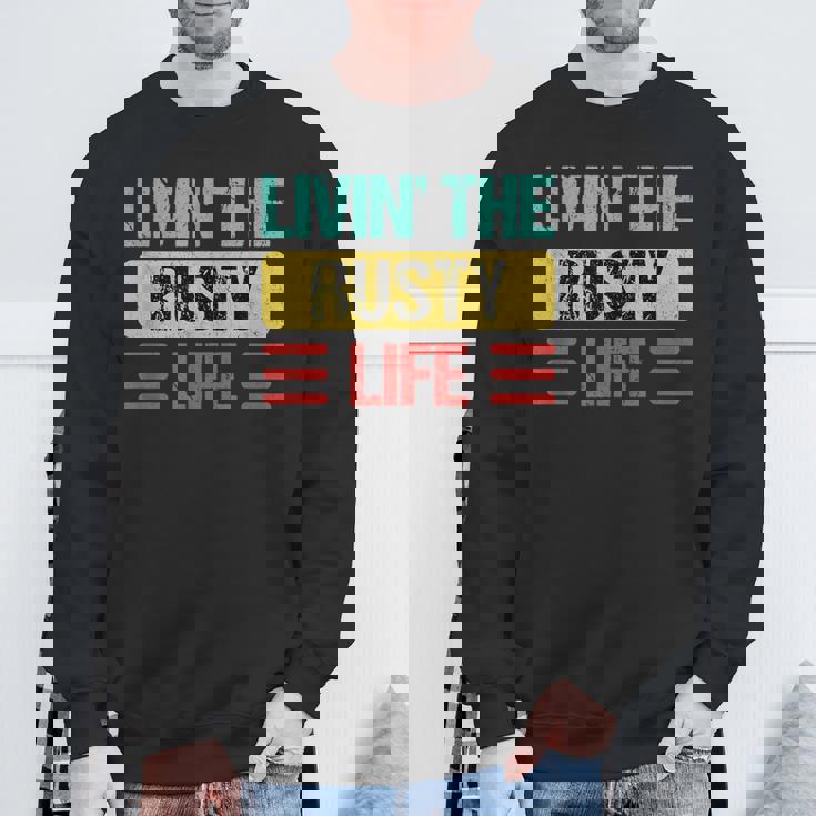 さびた名前 スウェットシャツ 高齢者への贈り物