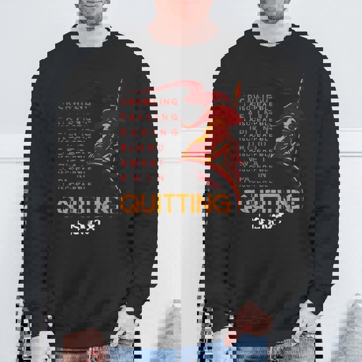 やめることは許されない スパルタンとマッドレース スウェットシャツ 高齢者への贈り物