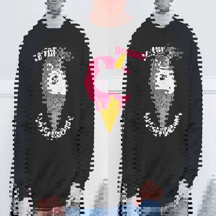 アイスクリーム 夢 ユニコーン ビームス スイーツ マジカル トリート 長袖tシャツ スウェットシャツ 高齢者への贈り物