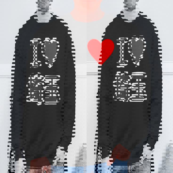 アイラブ・埼玉（I Love ハート）【47都道府県】Jimo-T ジモティ 地元愛 お土産 旅行 メッセージ・面白 スウェットシャツ 高齢者への贈り物