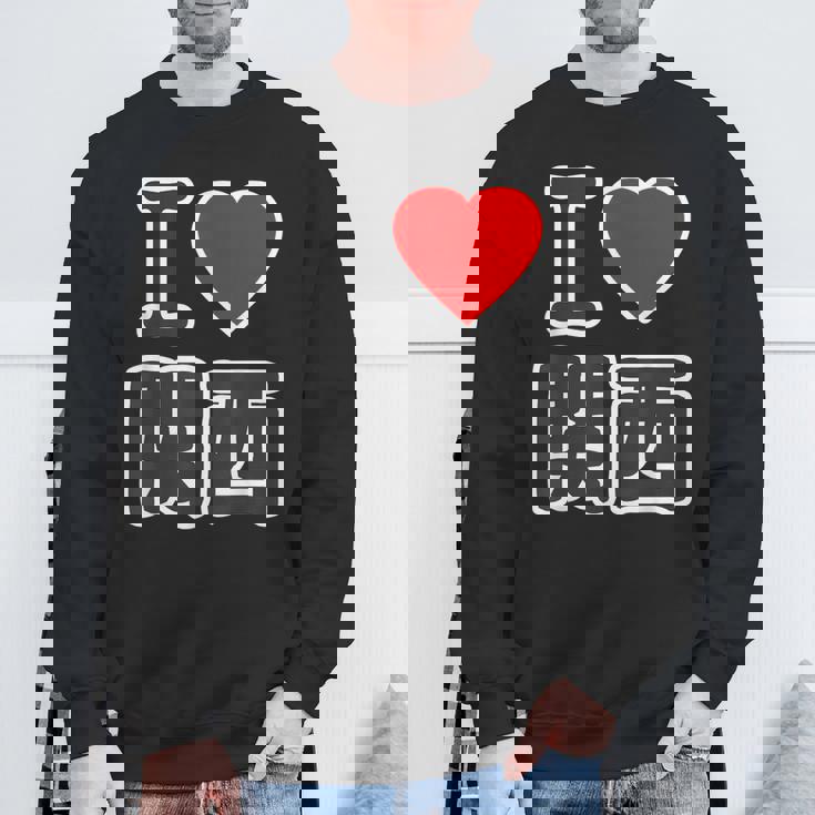 アイラブ・関西（I Love ハート）Big 大きな文字【47都道府県】Jimo-T ジモティ お土産 面白 スウェットシャツ 高齢者への贈り物