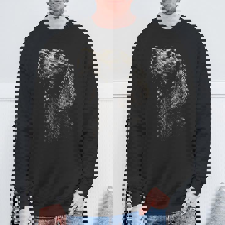 アイリッシュセッター犬モチーフペットアートワーク アイリッシュセッター スウェットシャツ 高齢者への贈り物