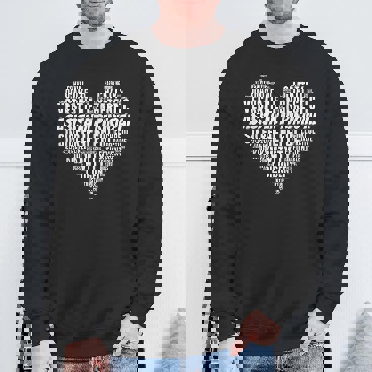 アシスタントプリンシパル ワードクラウド ハート アシスタントプリンシパル スウェットシャツ 高齢者への贈り物