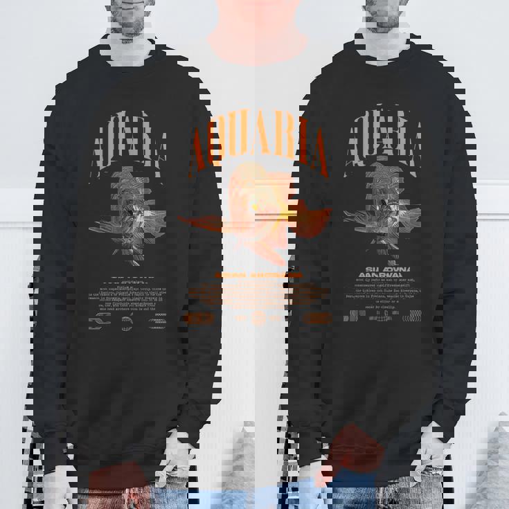 アジアン アロワナ モンスター フィッシュ キーパー モダン ストリートウェア スウェットシャツ 高齢者への贈り物