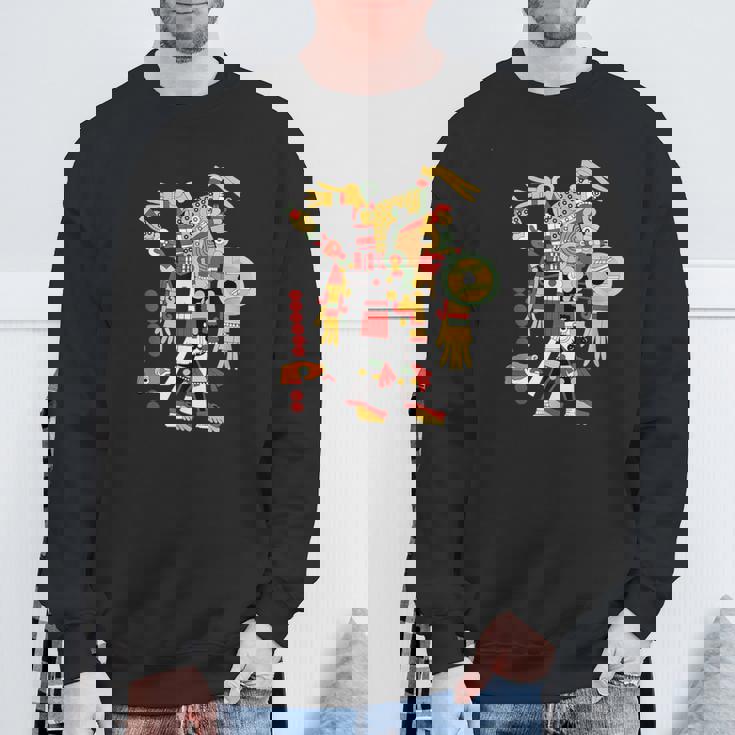 アステカ人、インカ人、メキシコの芸術彫刻マヤマヤン スウェットシャツ 高齢者への贈り物
