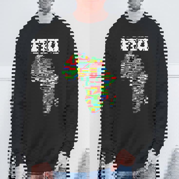 アフリカtシャツ 誇り高きアフリカ国旗大陸愛 スウェットシャツ 高齢者への贈り物