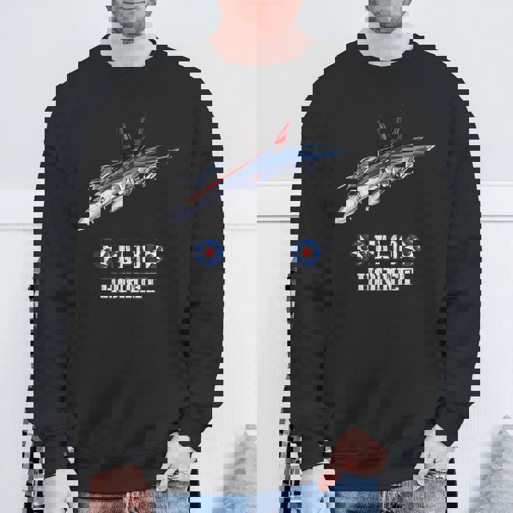 アメリカのf-18ホーネット戦闘機 スウェットシャツ 高齢者への贈り物