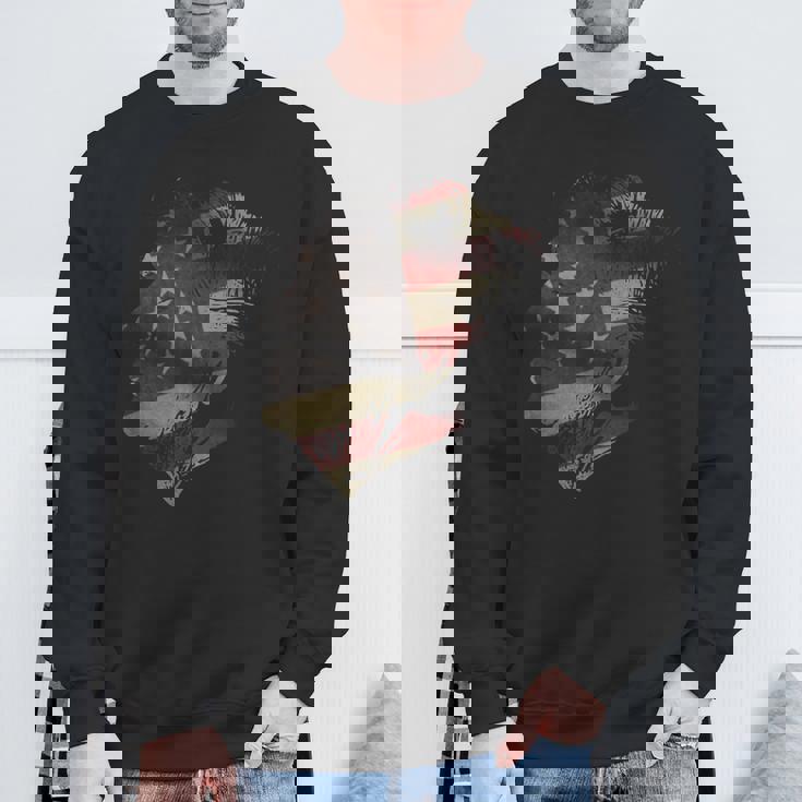 アメリカ国旗 ドナルド・トランプ 大統領のシルエット スウェットシャツ 高齢者への贈り物