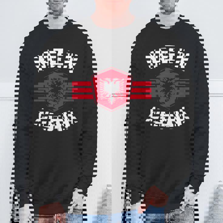 アルバニア アルバニア国旗 長袖tシャツ スウェットシャツ 高齢者への贈り物