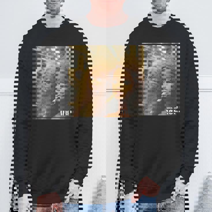 アンティーク調のドールフェイスミーム 長袖tシャツ スウェットシャツ 高齢者への贈り物