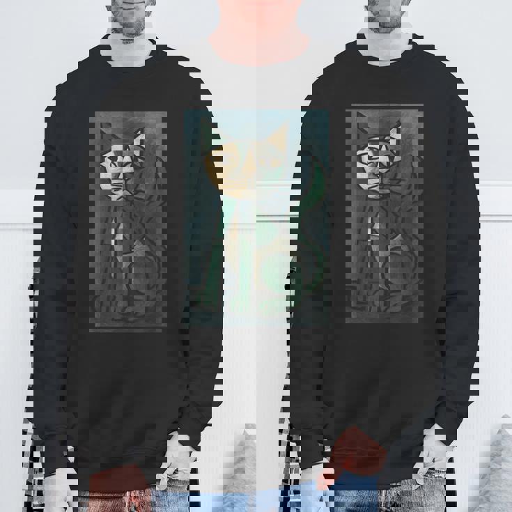 アート ピカソ 猫 スウェットシャツ 高齢者への贈り物