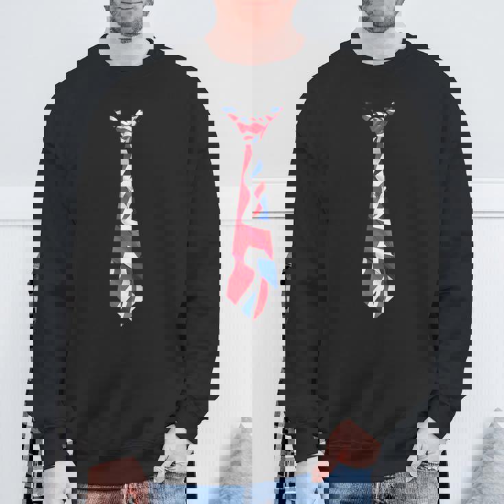 イギリス国旗ユニオンジャックネクタイ イギリス帝国 スウェットシャツ 高齢者への贈り物