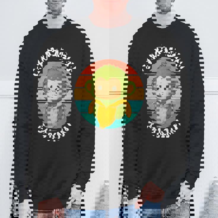 イタリア ブレイン ミーム チンパンジーニ バナニーニ レトロ サンセット キッズ スウェットシャツ 高齢者への贈り物