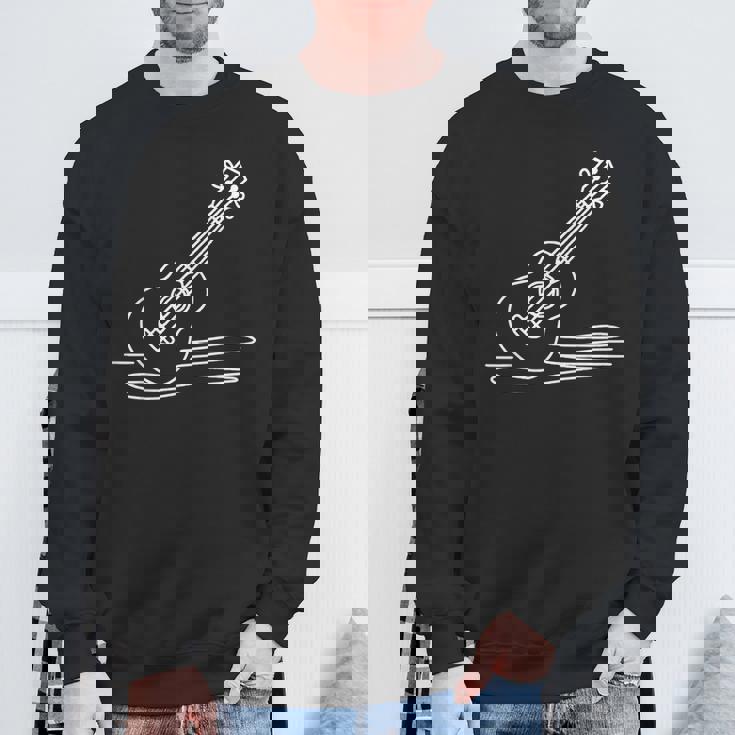 ウクレレ ラインアート ミュージシャン向け ウクレレ スウェットシャツ 高齢者への贈り物