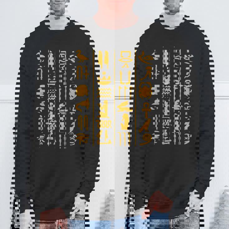 エジプト ヒエログリフ 古代エジプトシャツ ファラオtシャツ スウェットシャツ 高齢者への贈り物