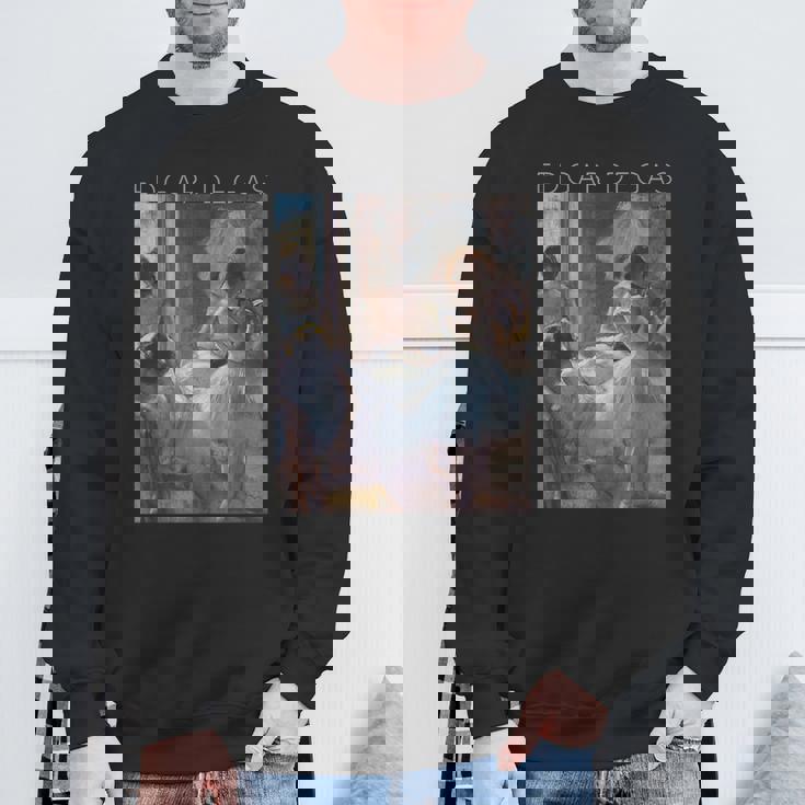 エドガー・ドガのアーティストとバレエフラットダンサー スウェットシャツ 高齢者への贈り物