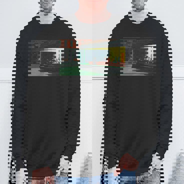 エドワードホッパーのナイトホークス 長袖tシャツ スウェットシャツ 高齢者への贈り物