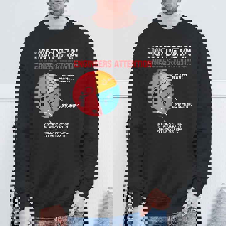 エンジニアの注目を集める方法 面白いエンジニア スウェットシャツ 高齢者への贈り物