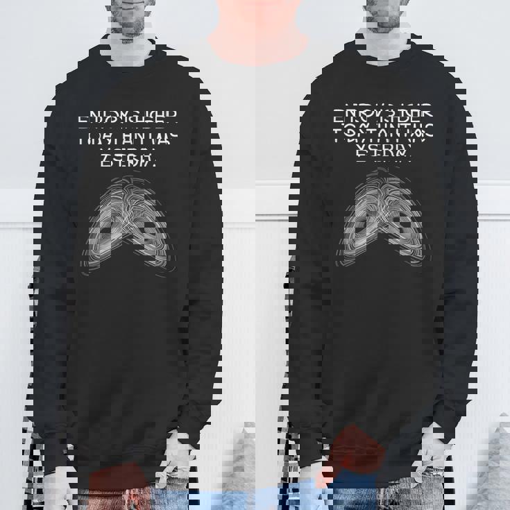 エントロピー熱力学物理学教師学生科学ギフト スウェットシャツ 高齢者への贈り物