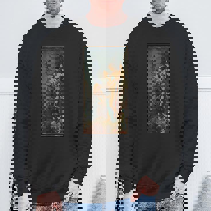 オイディプスとスフィンクス ギュスターヴ・モロー古代ギリシャ スウェットシャツ 高齢者への贈り物